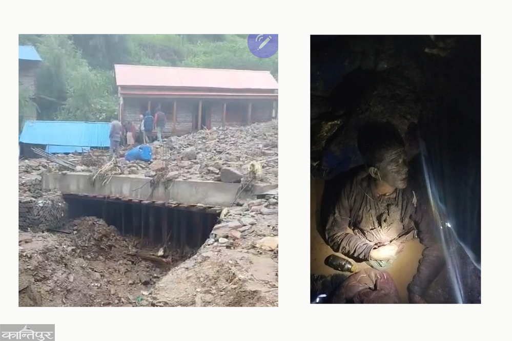 डोल्पाको जगदुल्लामा बाढीमा परी एक महिलाको मृत्यु, दुई बालबालिकासहित ६ जना घाइते