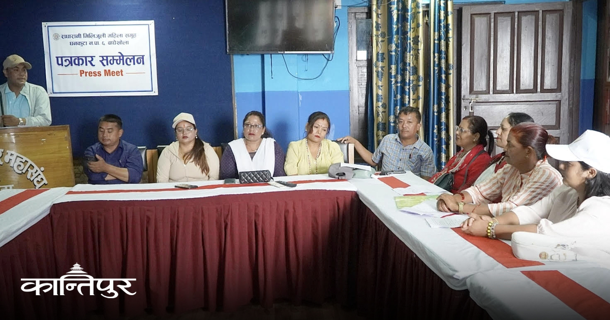 महिलाले लगाए पुराण, बचत रकमबाट सामुदायिक भवन निर्माण गरिने