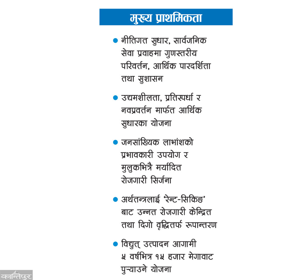 Government policies and programs today: Priorities include good governance, infrastructure, social sector, and digitization